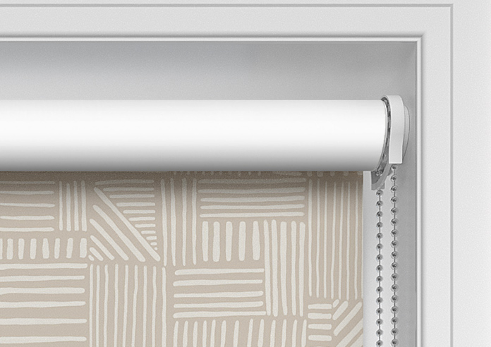 Irregular Tiles, Oatmeal - Twist&Fit Roller Blind - Image 11